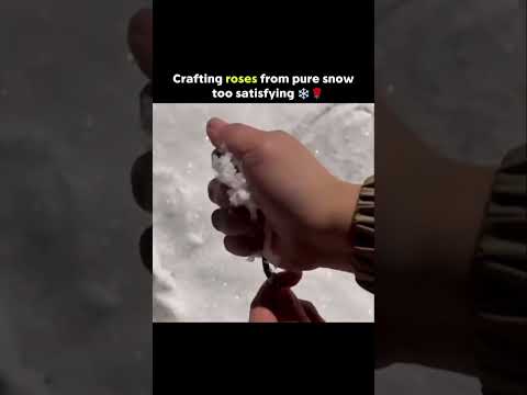 Crafting roses from pure snow too satisfying 🥹❤️