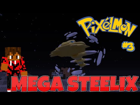 I FOUND A SHINY MEGA STEELIX IN Pixelmon (Pixelmon episode 3)