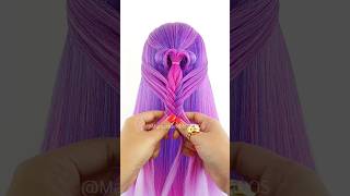 Easy hairstyle for girls 🎀 #braids #beauty #hair #viral #hairstyles
