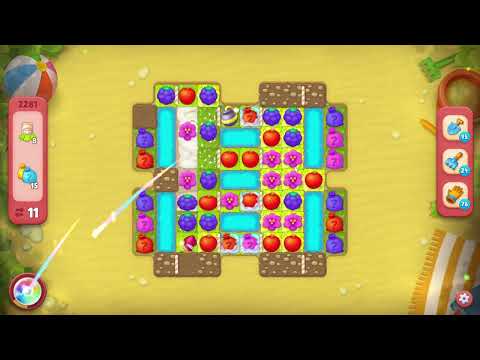 Gardenscapes 2281 Hard Level - 16 moves - NO BooSTERS