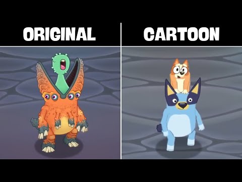 Cartoon Mods in My Singing Monsters | Fanmade Video | All Sounds and Animations +Hybrid Mods
