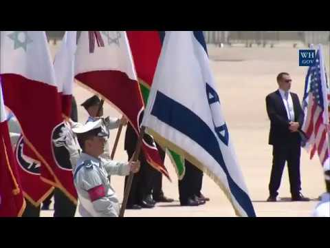 President of Israel sings Hatikvah (anthem of Israel)