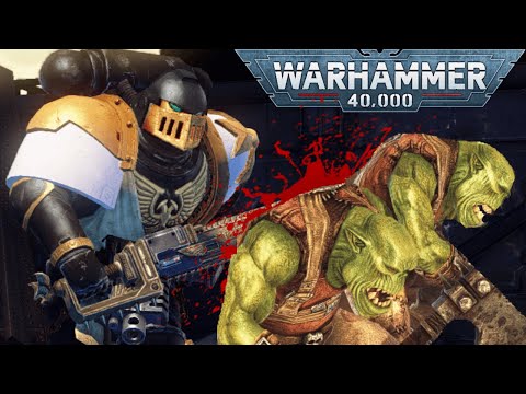 THE BATTLE OF HELSREACH: Black Templars Veteran vs Orks - Warhammer 40K: Space Marine, Augmented Mod