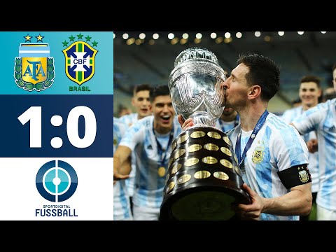 Messi krönt seine Karriere! Di Maria mit goldenem Tor | Argentinien - Brasilien | Copa América 2021