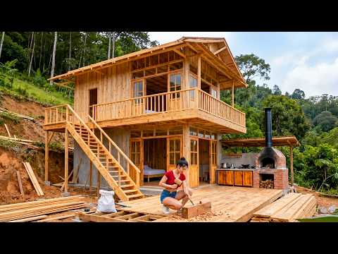 Skilled Carpenters Complete Traditional Stilt House Interior Details 🪵 Amazing Woodworking Craftsma