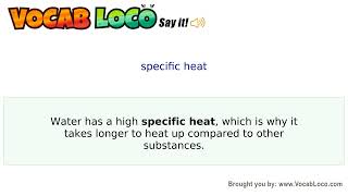 Video thumbnail for specific heat