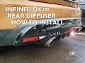 Diffuser Installation Infiniti FX37, FX50, QX70  i-gear