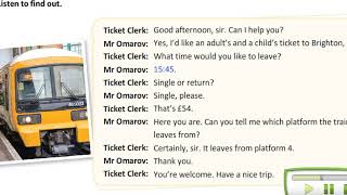 dialogue Buying a train ticket