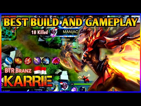 KARRIE BEST BUILD 2020 | KARRIE TOP 1 GLOBAL 2020 | GAMEPLAY BY BTR Branz