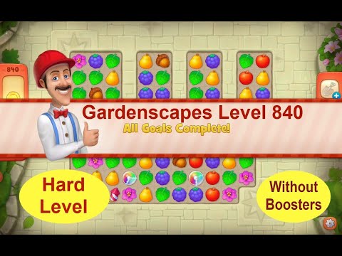Gardenscapes Level 840 - No Boosters