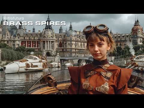 Retrofutura – The Brass City: A Steampunk Dreamscape | AI 4K