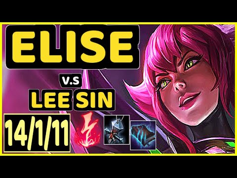WARDEN (ELISE) vs LEE SIN - 14/1/11 KDA JUNGLE CHALLENGER GAMEPLAY - EUW