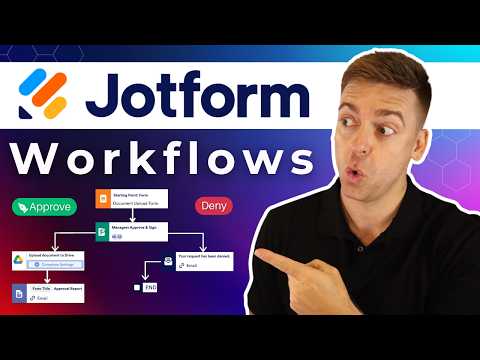 Build No Code Workflows in Minutes Workflow Form Builder Jotform Tutorial 2025