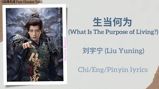 Download lagu 生当何为 (What Is The Purpose of Living?) - 刘宇宁 (Liu Yuning)《佳偶天成 Fate Chooses You》Chi/Eng/Pinyin lyrics mp3