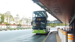Go Ahead SG Bus Service 72 Route Visual (Direction 1)