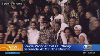 Broadway birthday serenade for Stevie Wonder