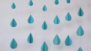 Paper Raindrop Garland - Martha Stewart