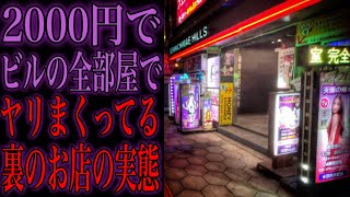 1階から7階まで全てエ口い違法なお店が入ってるという噂の日本最大級の闇と呼ばれる「ヌ⚫︎ビル」の実態を暴いてみた...
