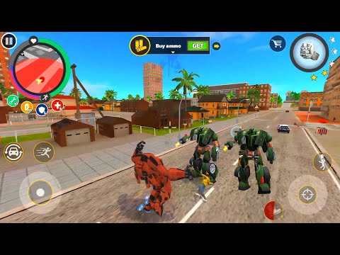 Rope Hero: Vice Town(Robot Ball VS Police Robot Fight) | Games Kon | Android Gameplay
