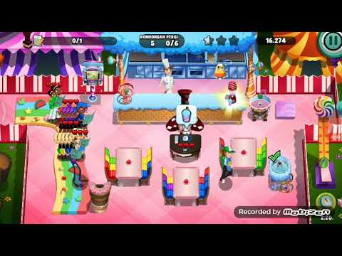 Diner dash level 160 Bintang 3 - Candy Carnival