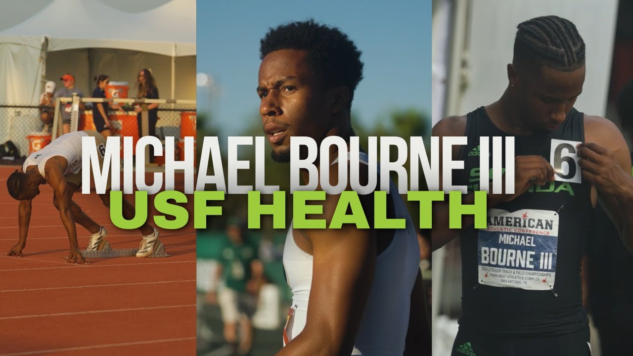 USF Track & Field Star Michael Bourne III is admitted into the USF Health Taneja College of Pharmacy