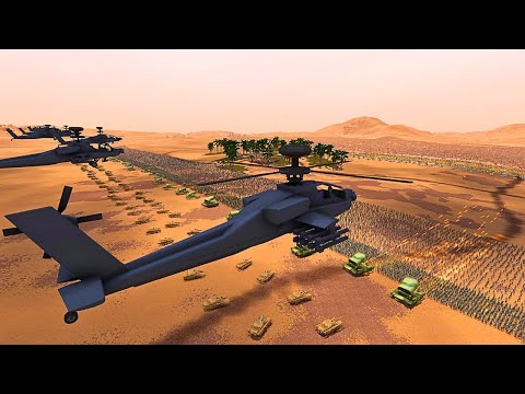 MODERN ARMY WITH M1 Abram & TOS 1 VS 3,000,000 ORC -SLUGGA-BOY &  ZOMBIES | UEBS 2 | @GreekyMaster​