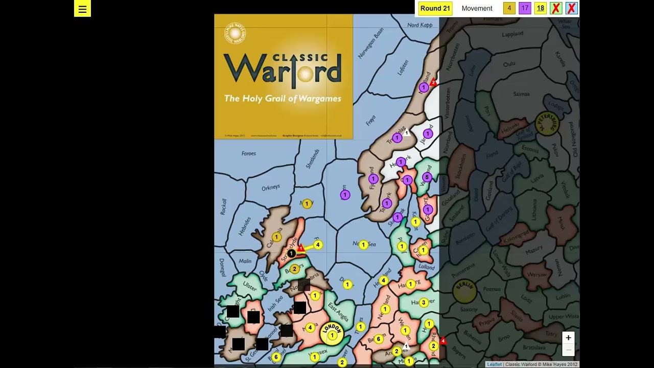 Classic Warlord Online - Example Game
