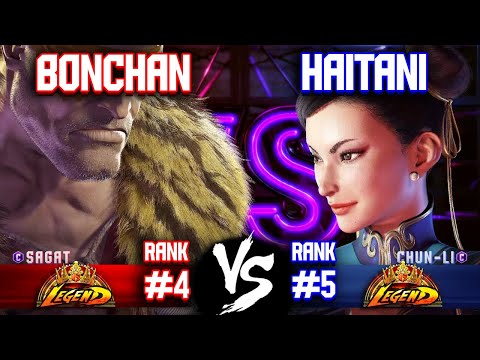 SF6 ▰ BONCHAN (#4 Rank Sagat) vs HAITANI (#5 Rank Chun-Li) ▰ High Level Gameplay