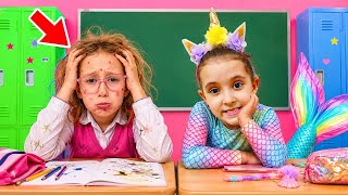Download lagu A NEW POPULAR GIRL CAME TO SCHOOL !! SHE MADE BANU AND ALYA POPULAR TOO !! BAHAR BANU ALYA !! mp3