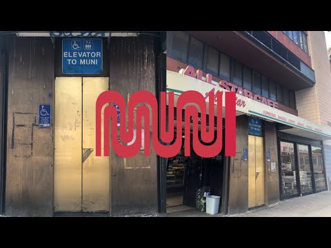 BIZARRE Tiny Montgomery Hydraulic Urinator-Van Ness Muni Station-San Francisco, CA