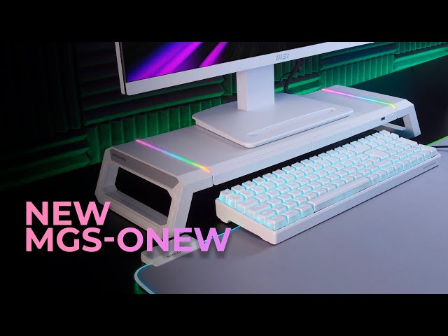 Vídeo relacionado con Mars Gaming MGS-ONE, Soporte Monitor RGB Chroma, Tamaño Ajustable 3 Posiciones, Soporte Smartphone y Tablet, Cajón Mulyifunción, USB 2.0 Frontal, Blanco