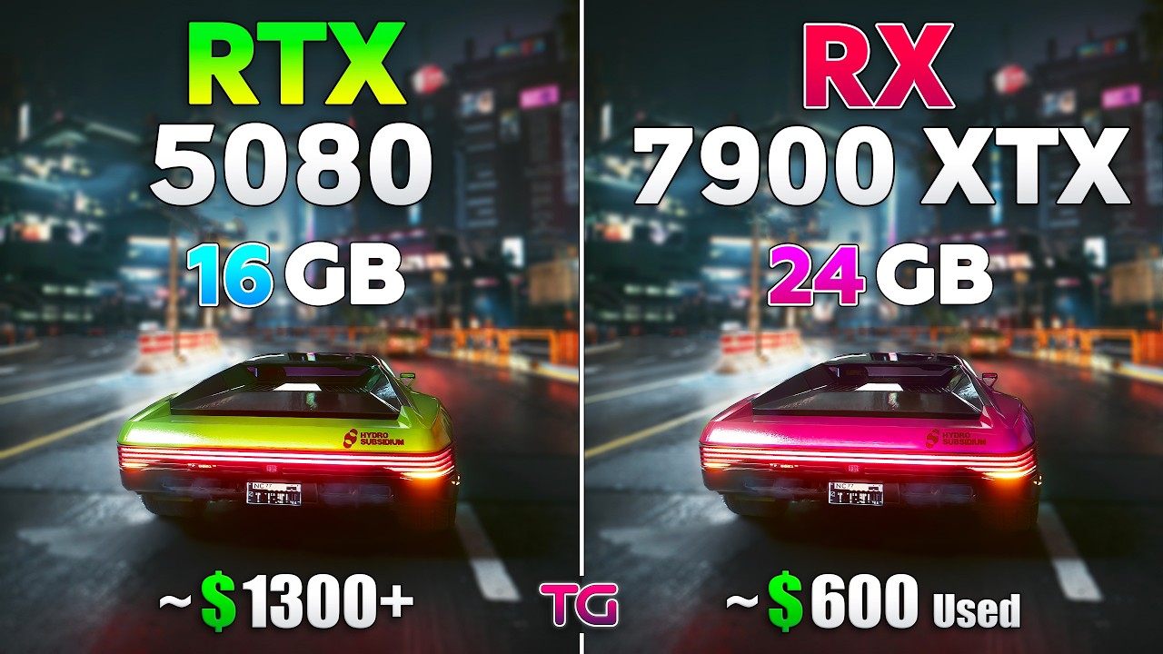 RTX 5080 vs RX 7900 XTX - Comparison with New Drivers
