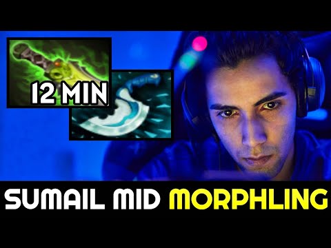 SUMAIL Mid Morphling with 12min Fast Ethereal Blade Build