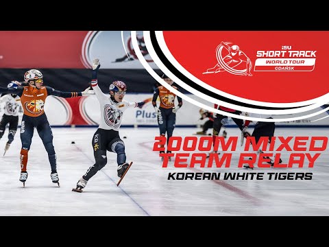 Korea White Tigers Power to Victory! | 2000m Mixed Team Relay | Gdansk 2025 | #shorttrackworldtour
