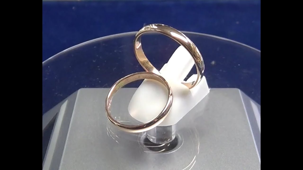 Como hacer alianzas de boda de media caña en oro rosa 18K [anillos de matrimonio]