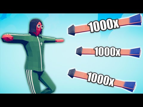 SQUID GAME GIANT vs 1000x OVERPOWERED UNITS - TABS | Totally Accurate Battle Simulator 2023
