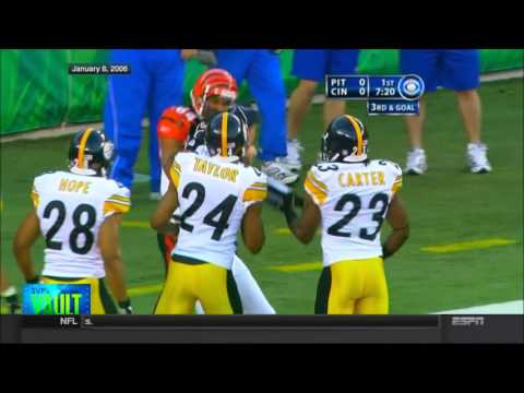 Steelers vs Bengals 2005 AFC Wild Card highlights - SportsCenter (High Definition)