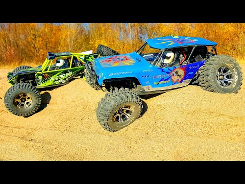 RC Cars Sand Storm Tires Test — Pit Bull Rock Beast VS DuraTrax Deep Woods On The WlToys 10428