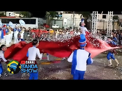 Corpo coreográfico da Banda Marcial FAEC na Final do Campeonato baiano AFAB-BA 2025
