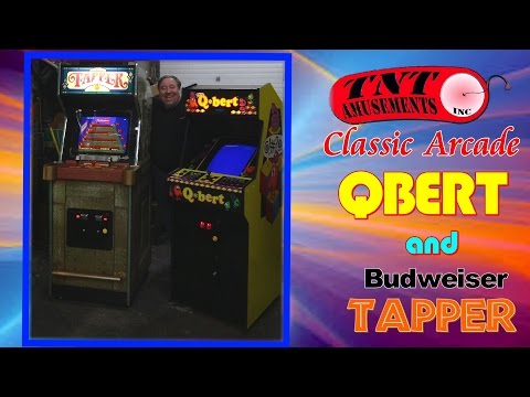 #1131 Gottlieb QBERT MultiGame and Bally TAPPER Arcade Video Game-TNT Amusements