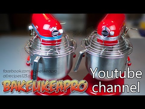 Commercial Stand Mixer, 7L Stainless Steel Bowl Electric Dough Kneader with Beater Whisk Hook, 3 Speed Tilt-Head Cake Blender for Bread Pastry Baking, Silver video review thumbnail