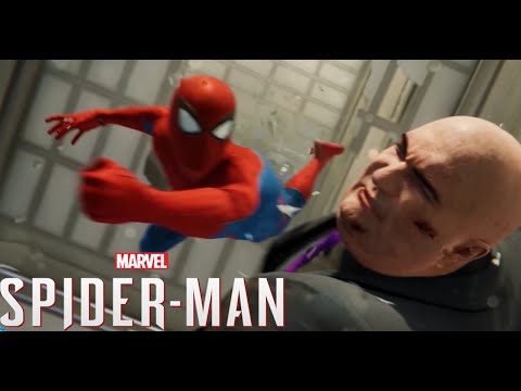 Kingpin Boss Fight - Spider Man PS4 Cutscenes (#SpiderManPS4 Kingpin Boss Fight)