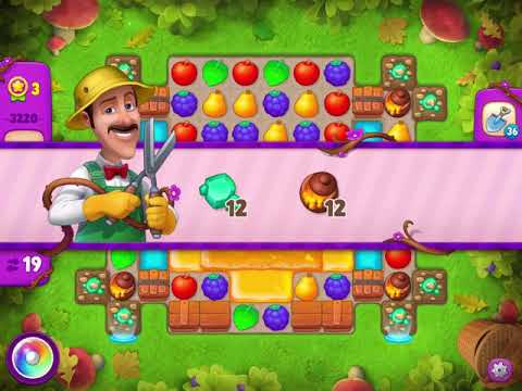 Gardenscapes Level 3220 With No Boosters - Super Hard Level - Investigation In The Park