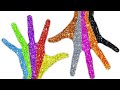 Glitter Finger Family Learning Colors Drawing Painting For Kids Hand Painting