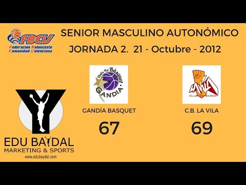 JORNADA 2. GANDIA BASQUET - CLUB BASKET LA VILA