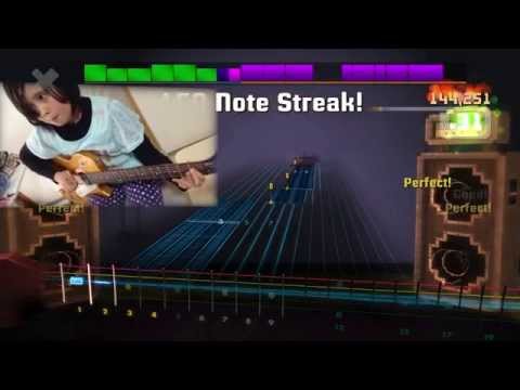 ROCKSMITH Audrey (10 years old) Plays Guitar (Rhythm) - Six AM - Versus Them - 100% ロックスミス２０１４