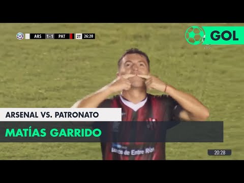 Matías Garrido (1-1) Arsenal vs Patronato | Fecha 22 - Superliga Argentina 2017/2018