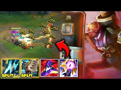 THIS NEW SPLIT PUSH SINGED BUILD IS 200 IQ! (ONE SHOT MINION WAVES)