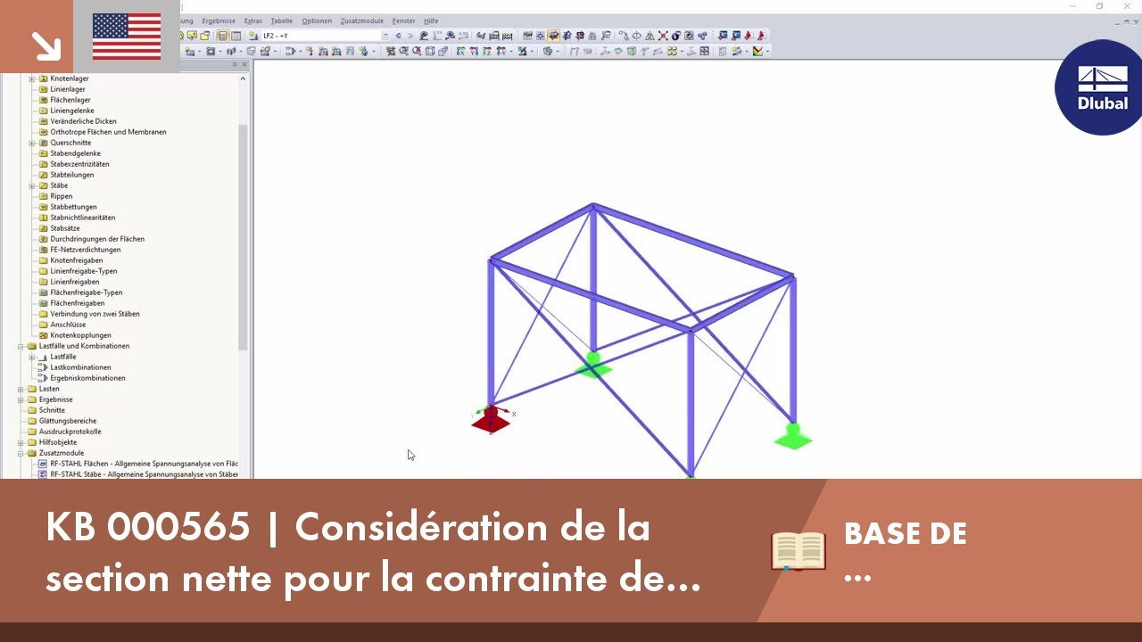 KB 000565 | Considération de la section nette pour les contraintes de traction selon l&#39;EN 1993-1-1