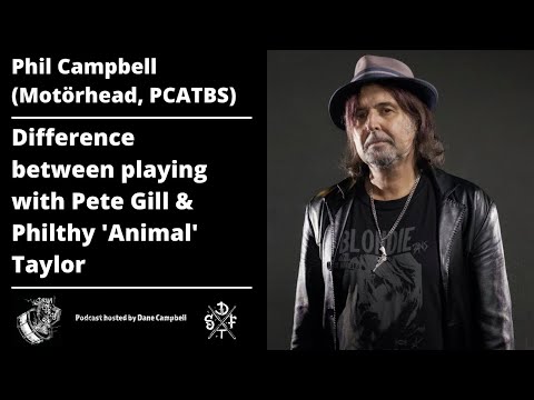 Motörhead's Phil Campbell Talks About Playing With Pete Gill & Philthy 'Animal' Taylor
